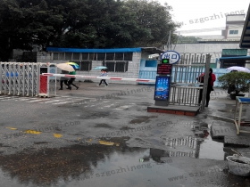 廣東省深圳映泰工業區車牌識別廣告道閘